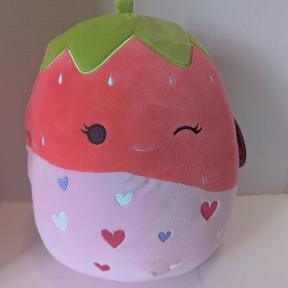 Squishmallows Other - Original Squishmallows Scarlet Strawberry Valentine Plush - Red and Pink- NWT